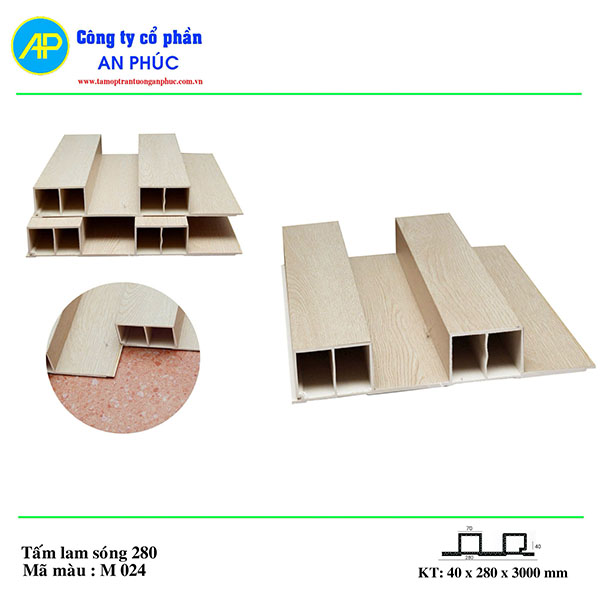 Tấm 2 sóng cao An Phúc 280x40x30003300